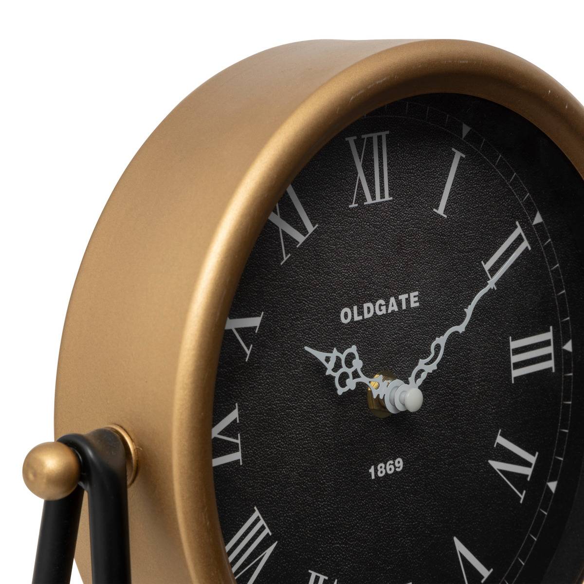 Horloge à poser vintage LUCA noir, ATMOSPHERA