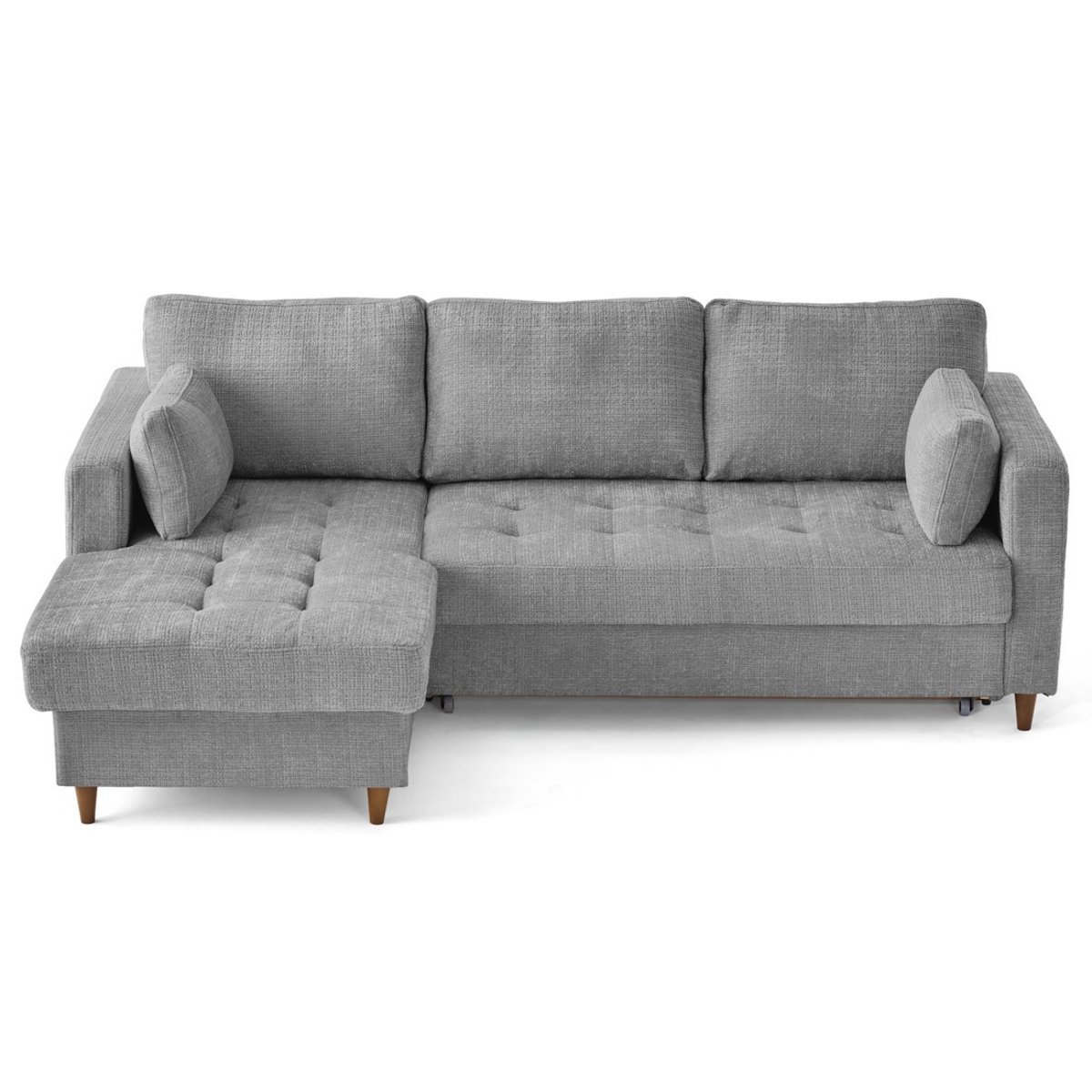 Canapé d'Angle Convertible 4 places - ANNA gris, BEST MOBILIER