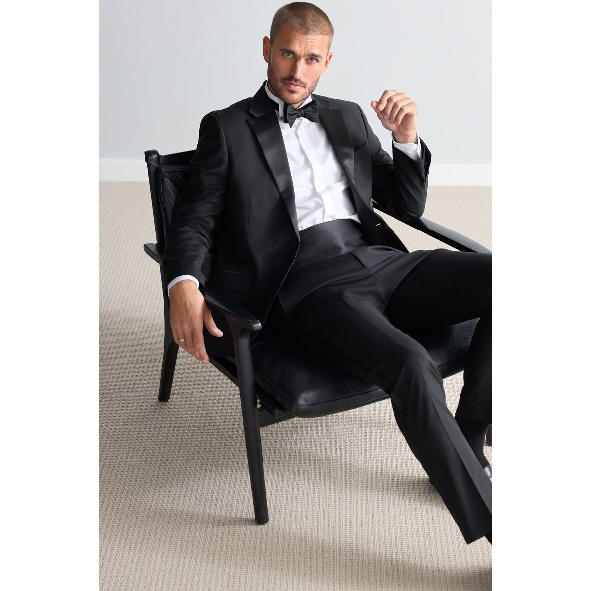 Veste de smoking slim noir, NEXT
