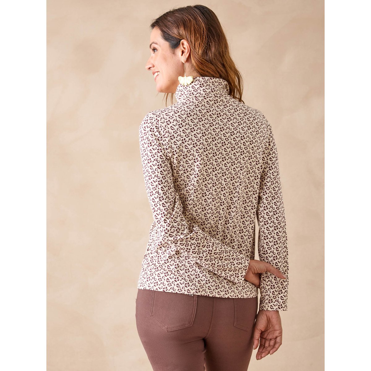 Sous-pull extensible imprimé peau de bête, DAXON