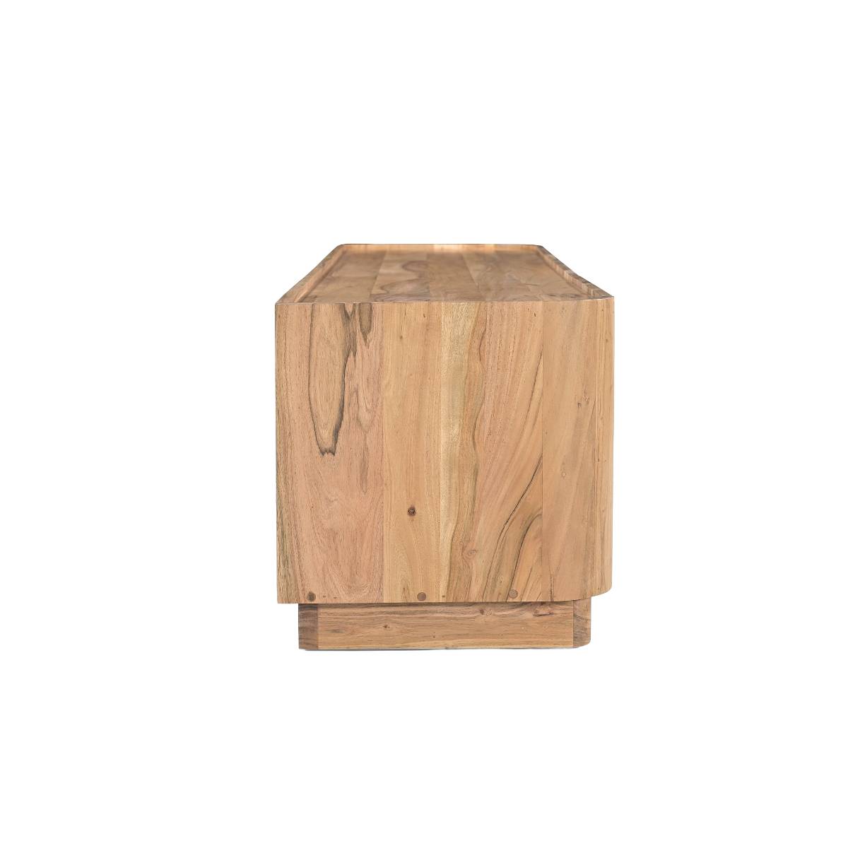 Meuble tv en bois d'acacia IDRISSA bois clair, MADE IN MEUBLES