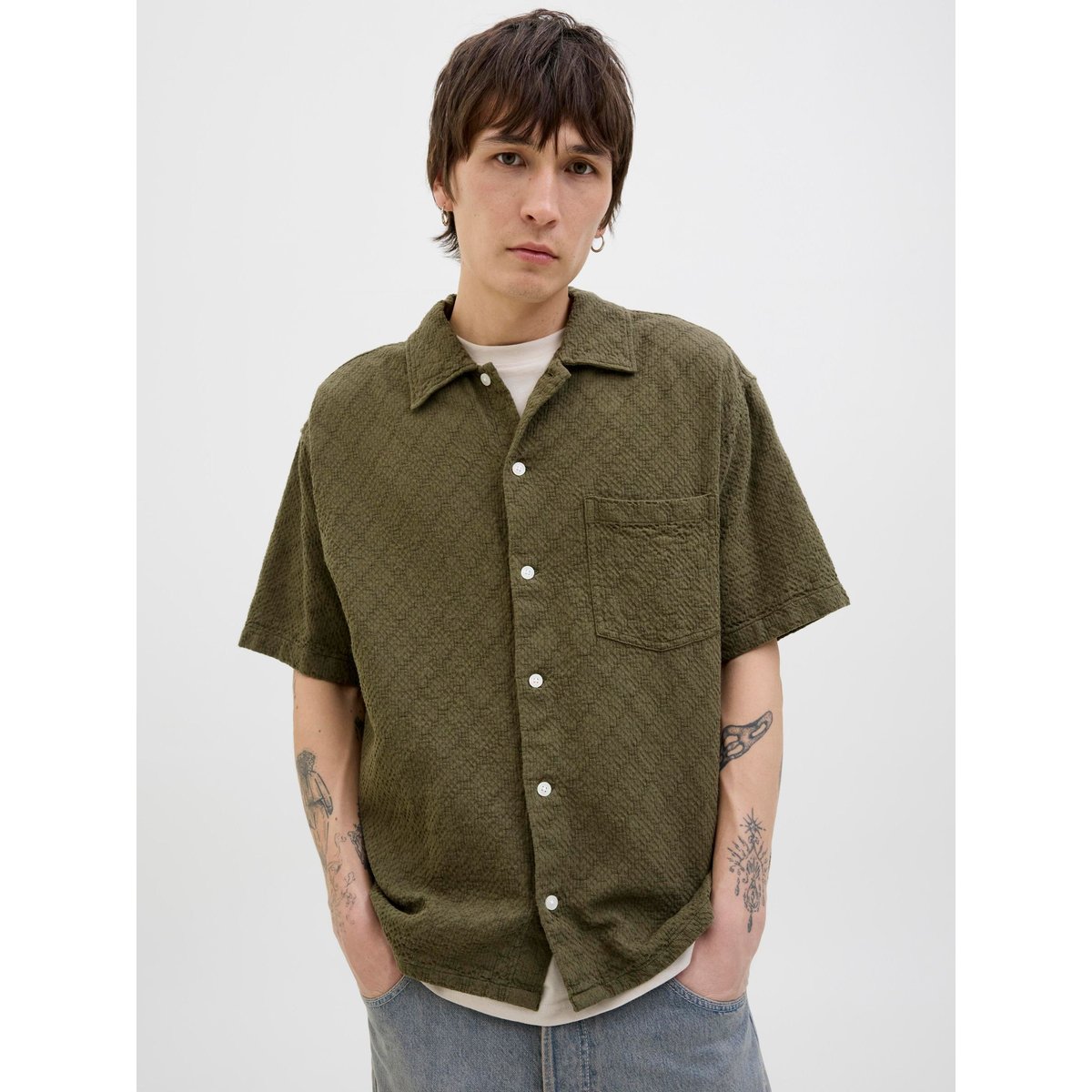 Chemise De Vacances olive night, JACK & JONES