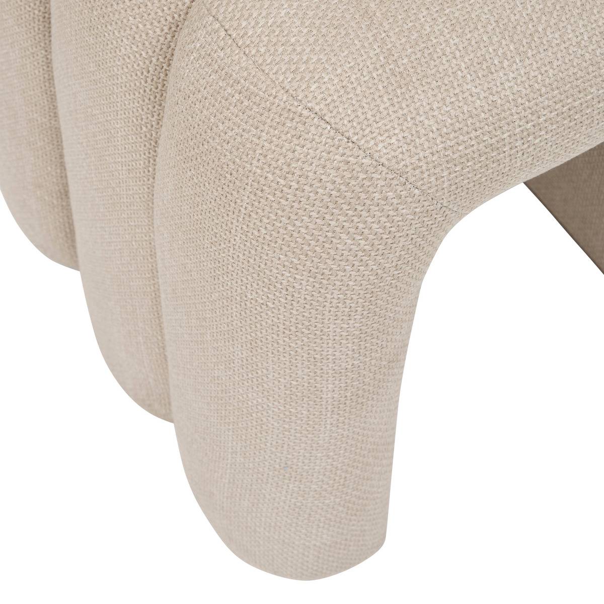 Pouf contemporain SISCO argile, ATMOSPHERA