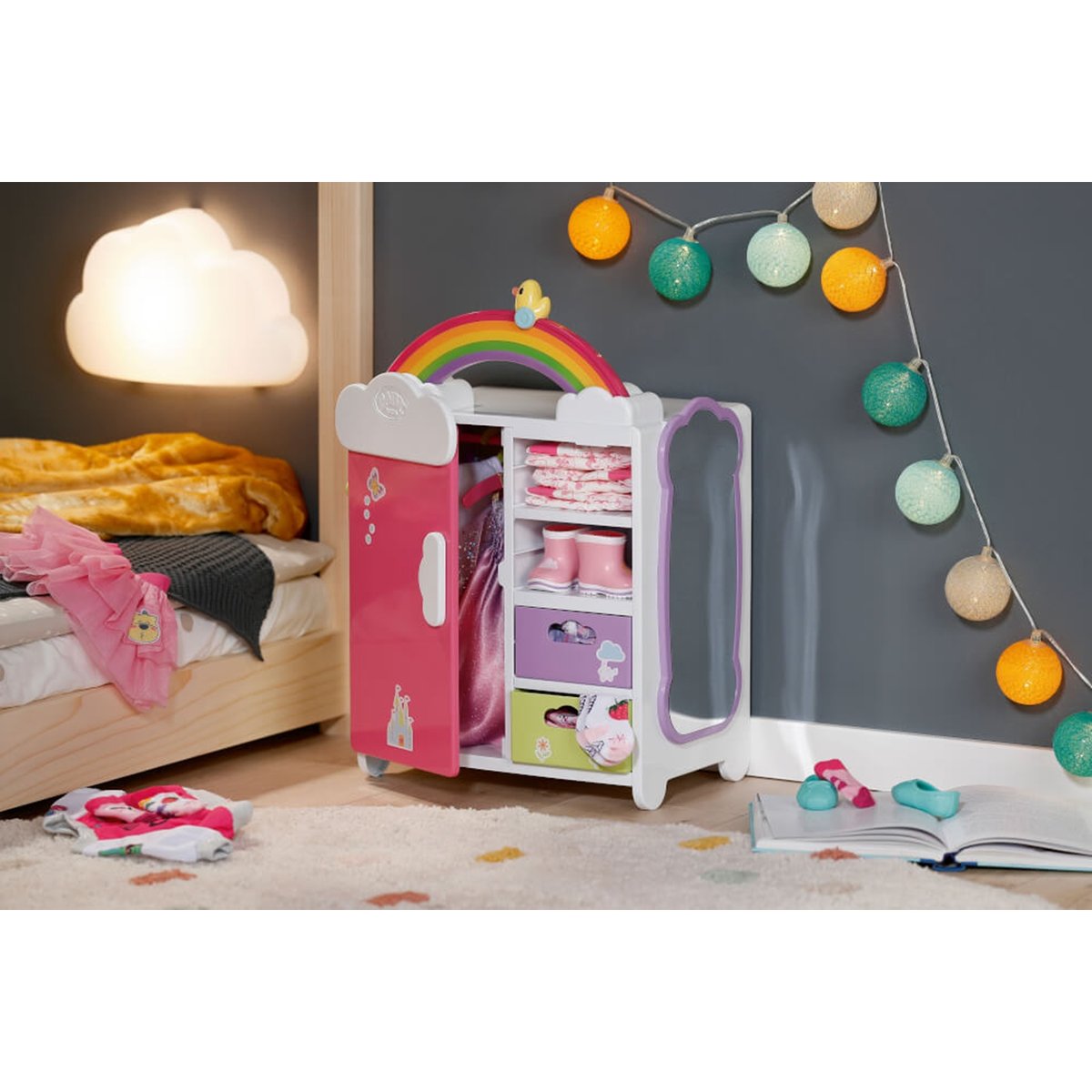 Baby born Armoire arc-en-ciel pour poupées multicolore, ZAPF CREATION