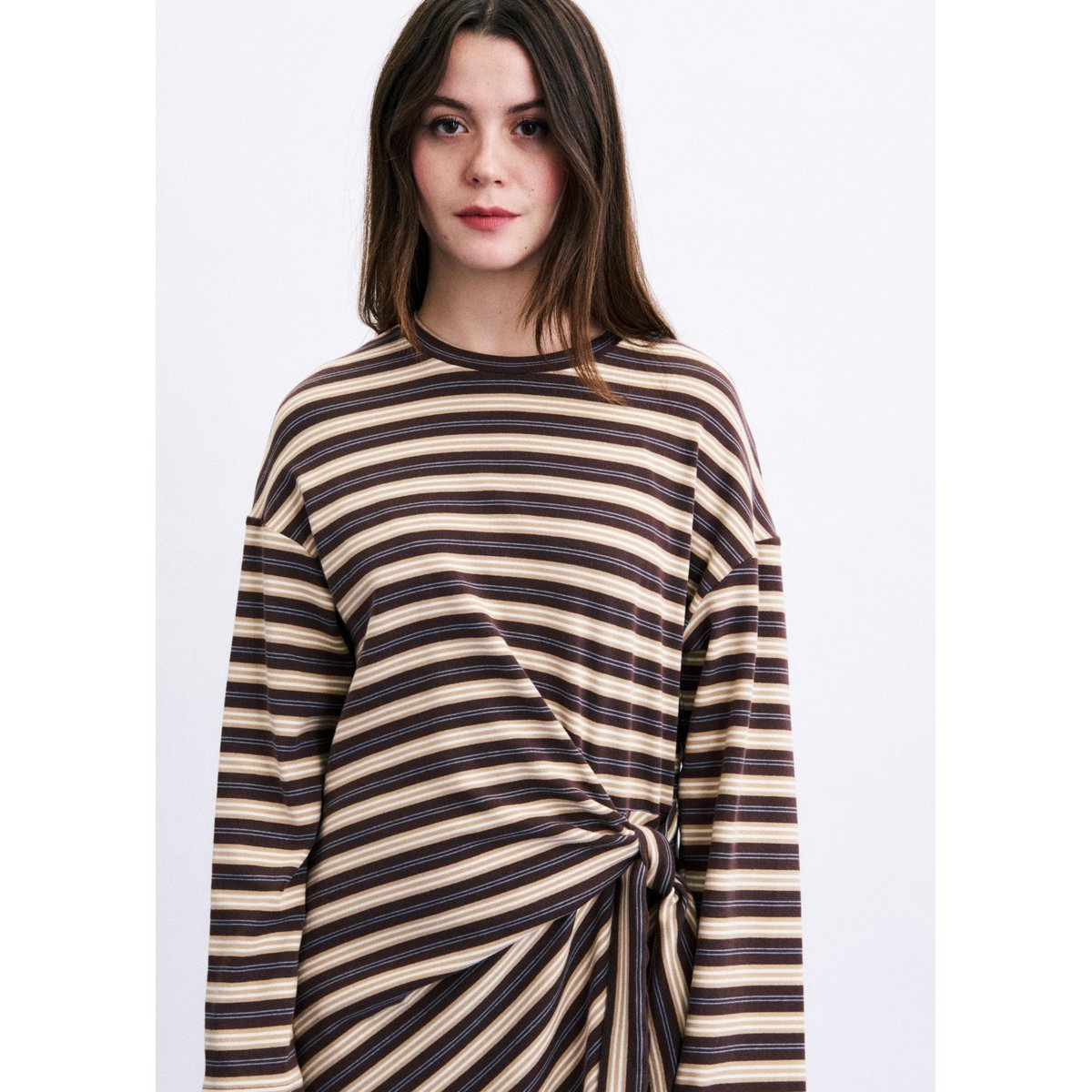 Robe Mio longue MIO marron glace, FRNCH