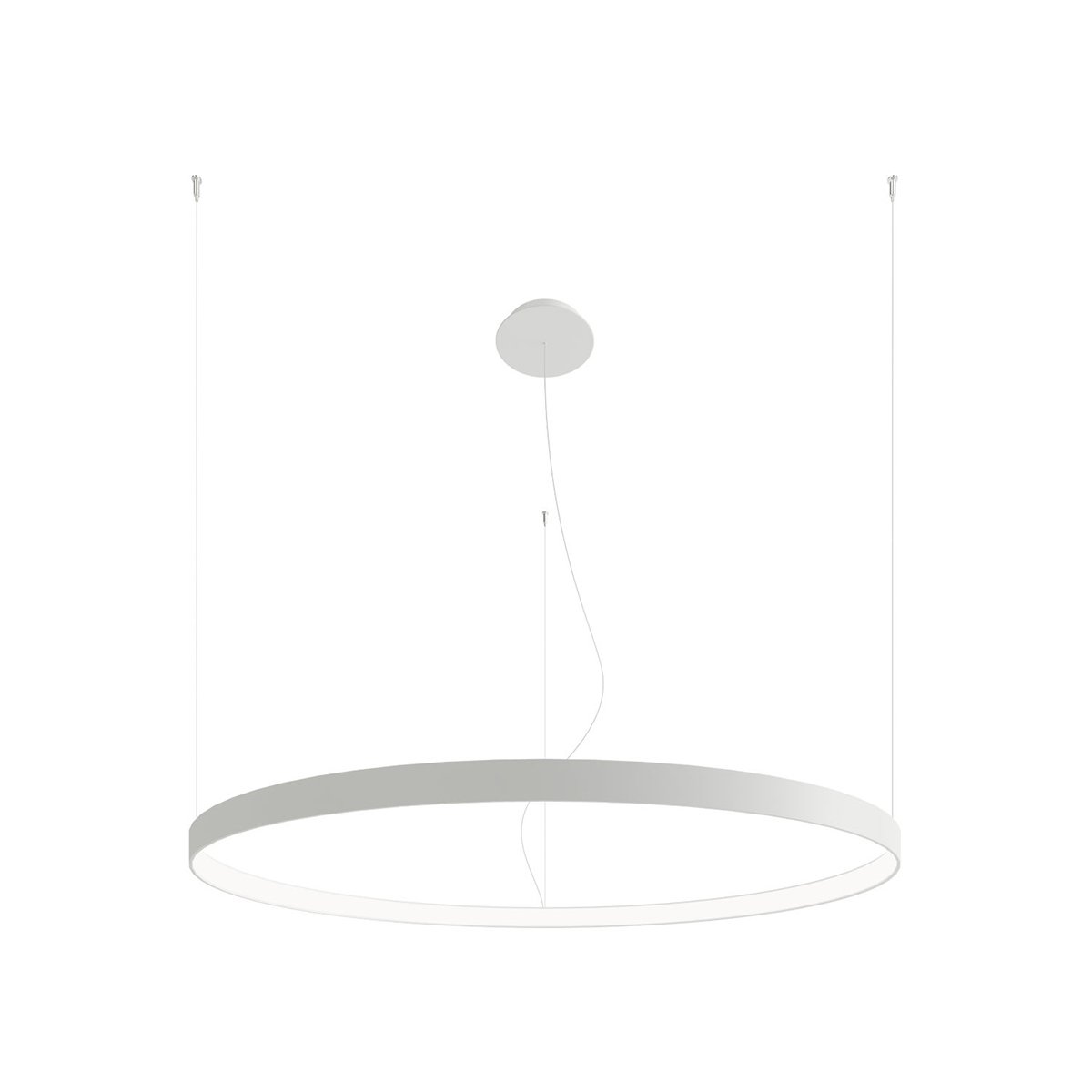 Lustre Aluminium Blanc LED 1 Rio blanc, EDEN