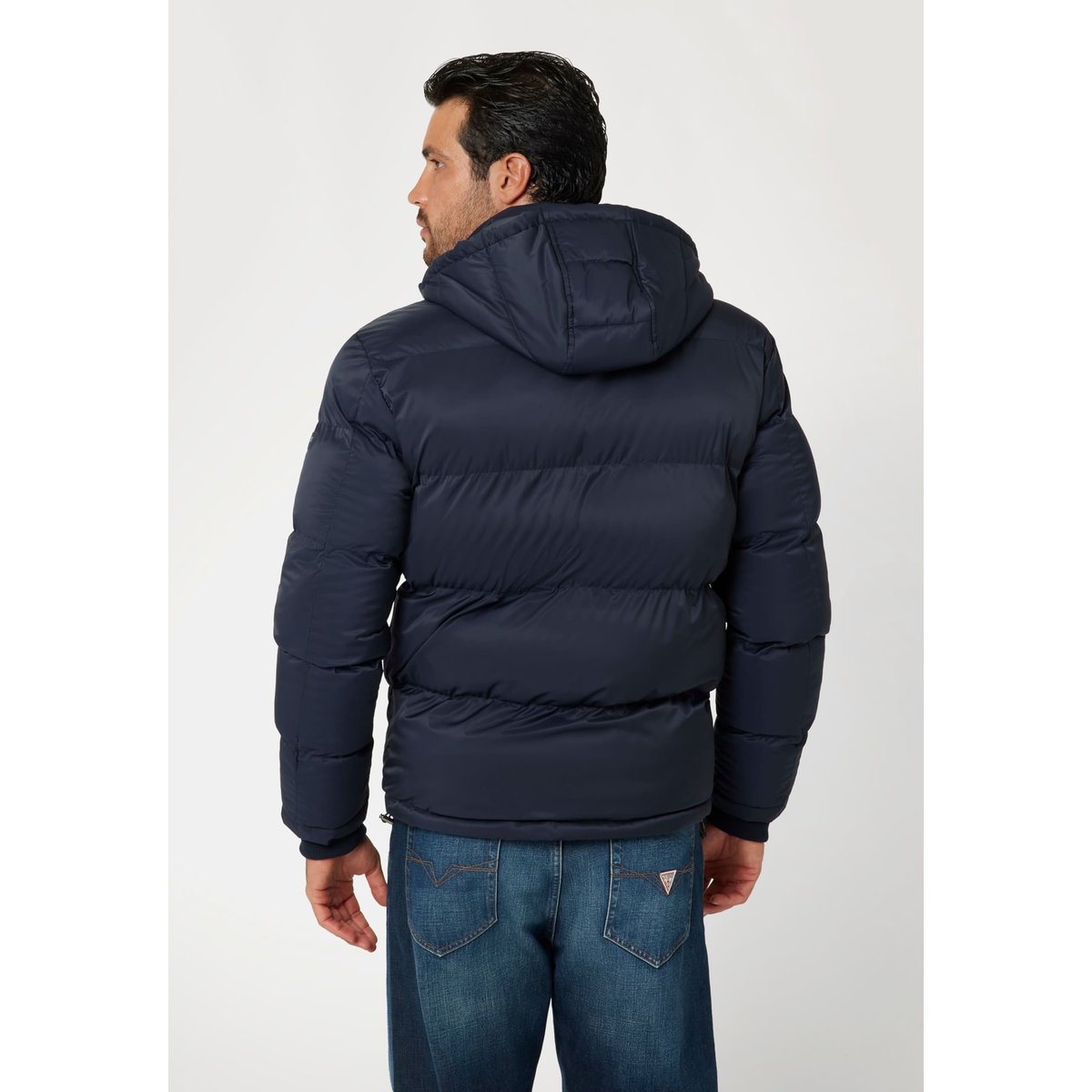 Doudoune Nylon bleu foncé, GUESS