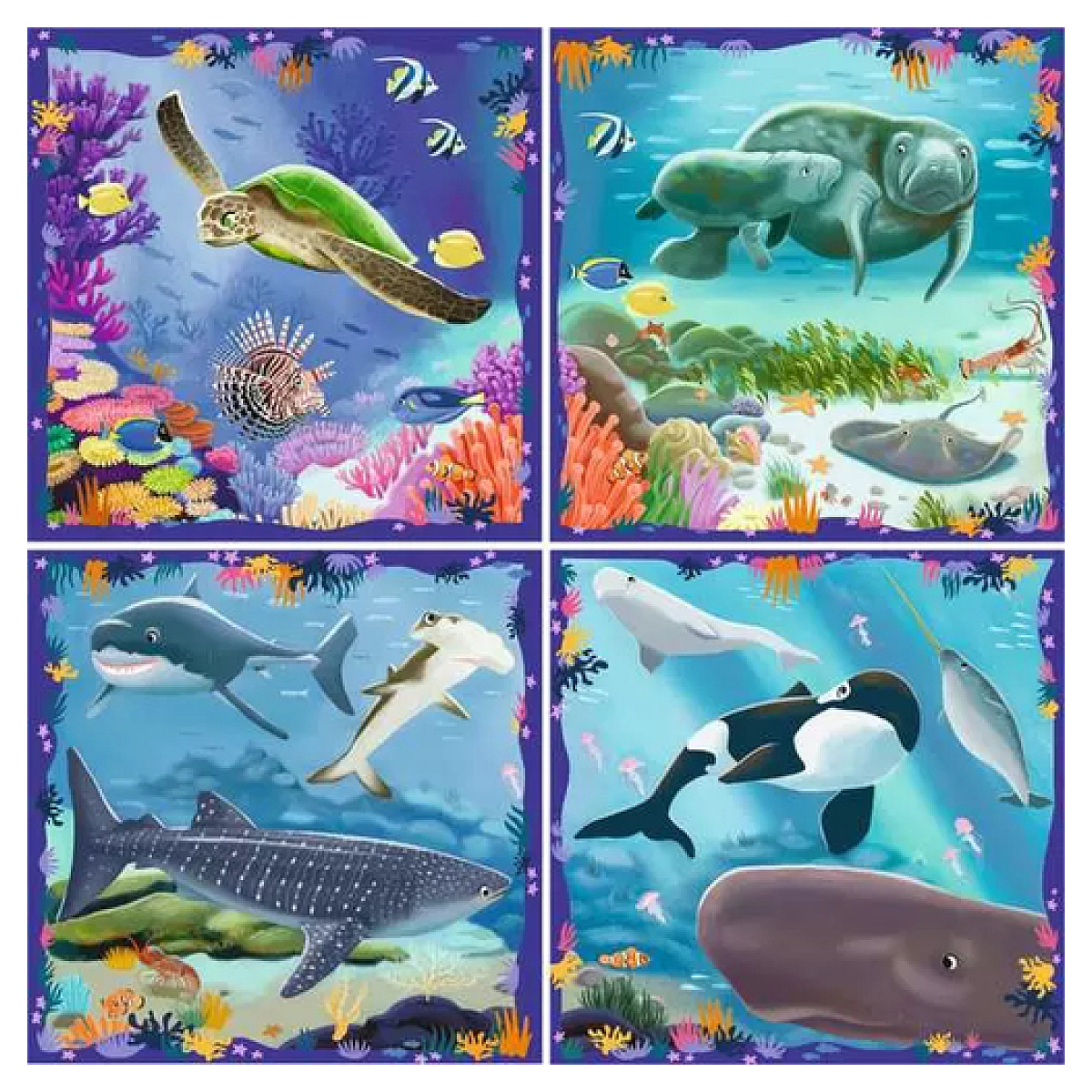 Puzzle Up! Animaux marins - 5 ans couleur unique, RAVENSBURGER