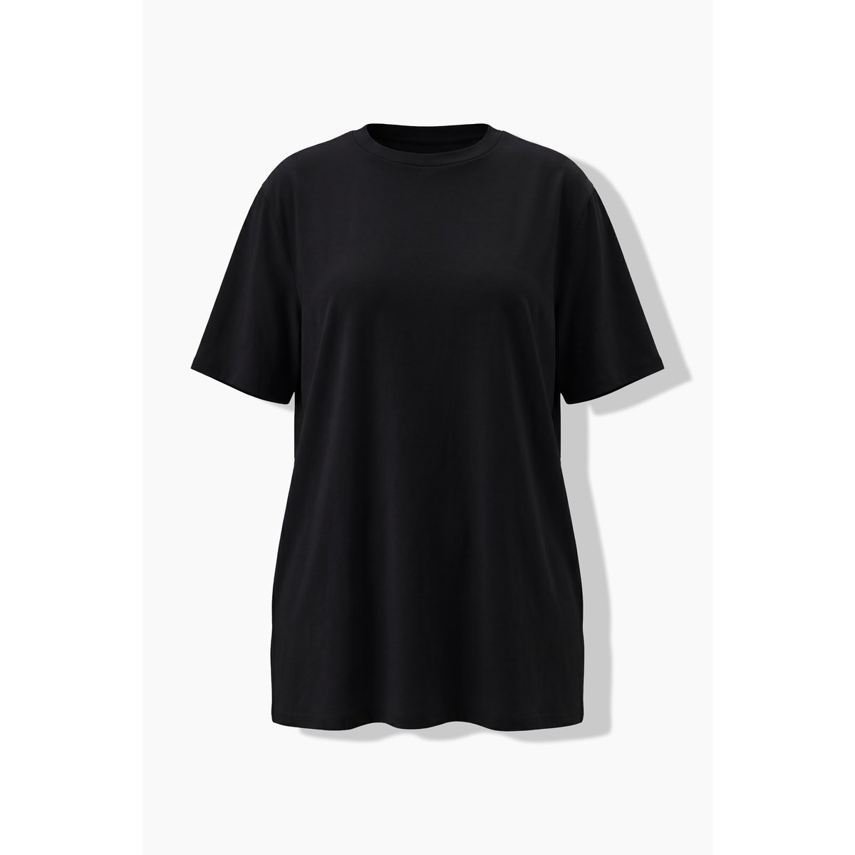 T-shirt col montant, manches courtes noir, ULLA POPKEN