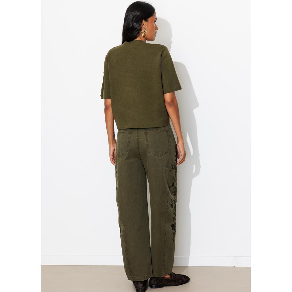 Pull manches courtes kaki, PROMOD