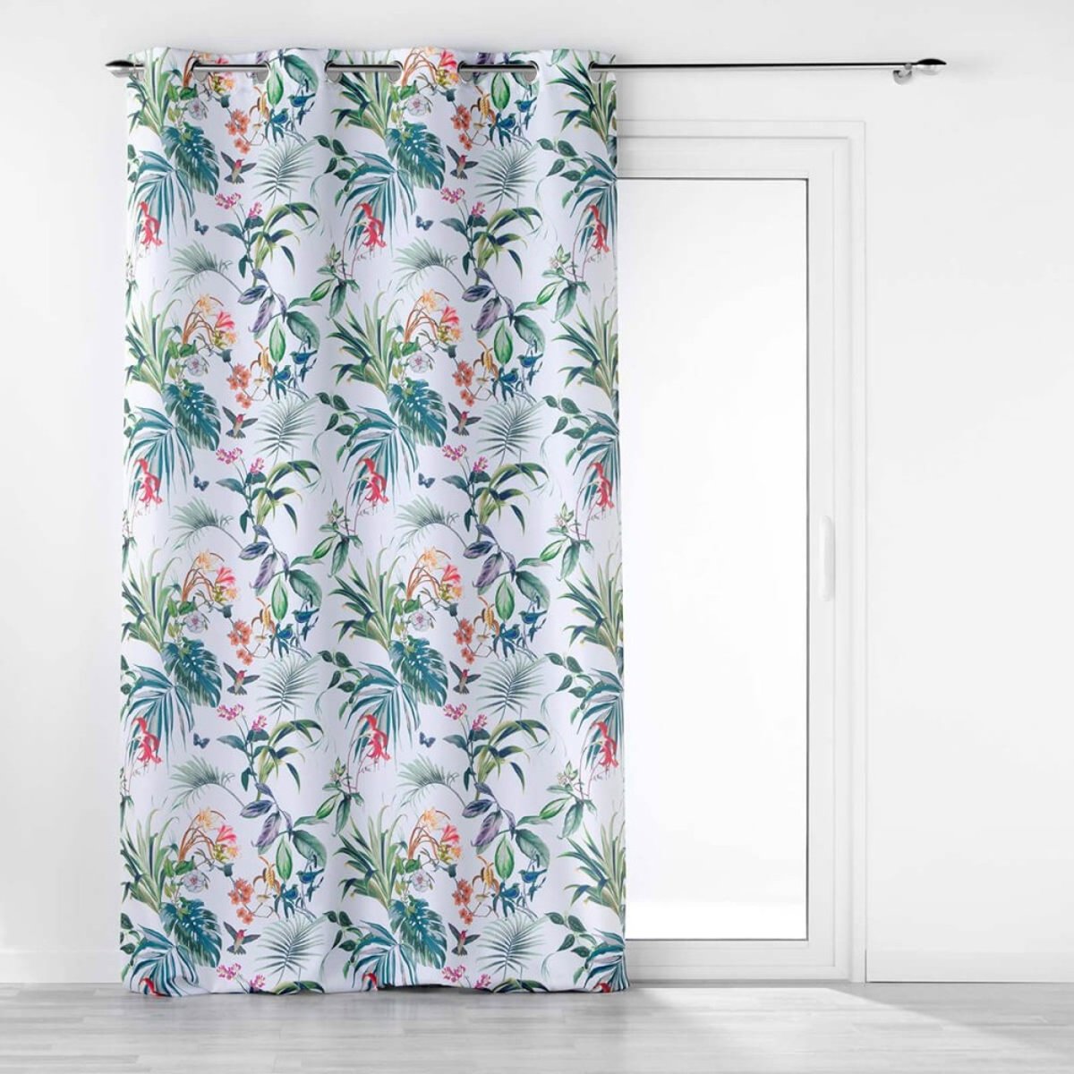 Rideau à œillets 140x260 Féerie blanc blanc, DECORATIE