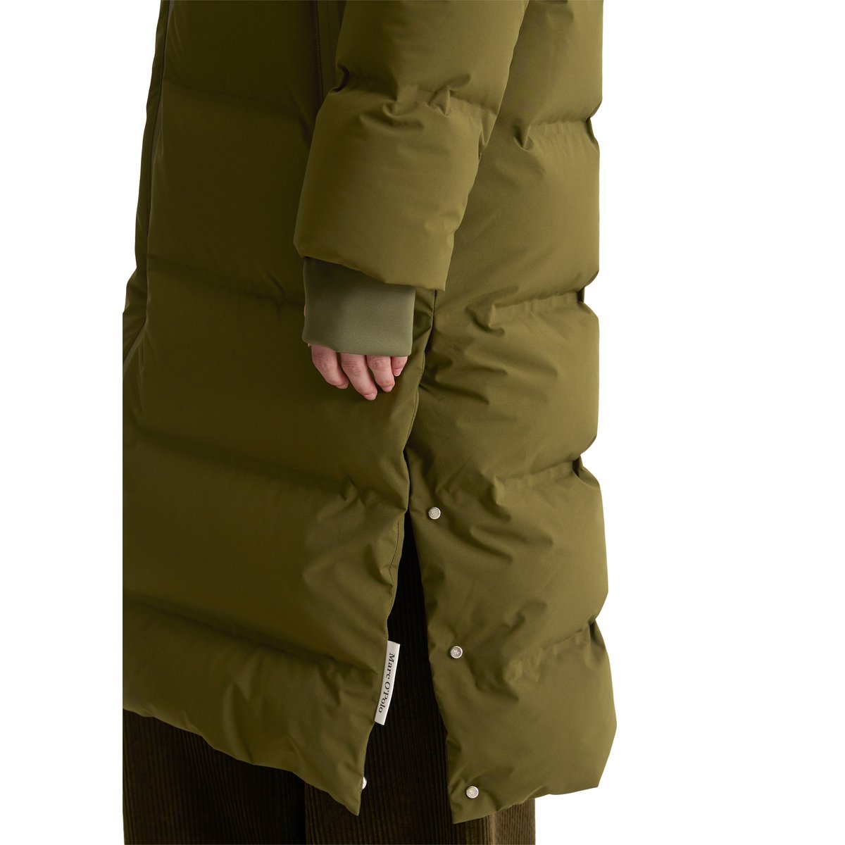 Manteau de duvet MOP x Function en tissu Performance-Fabric 2 couches étanche à l'eau vert foncé, MARC O'POLO