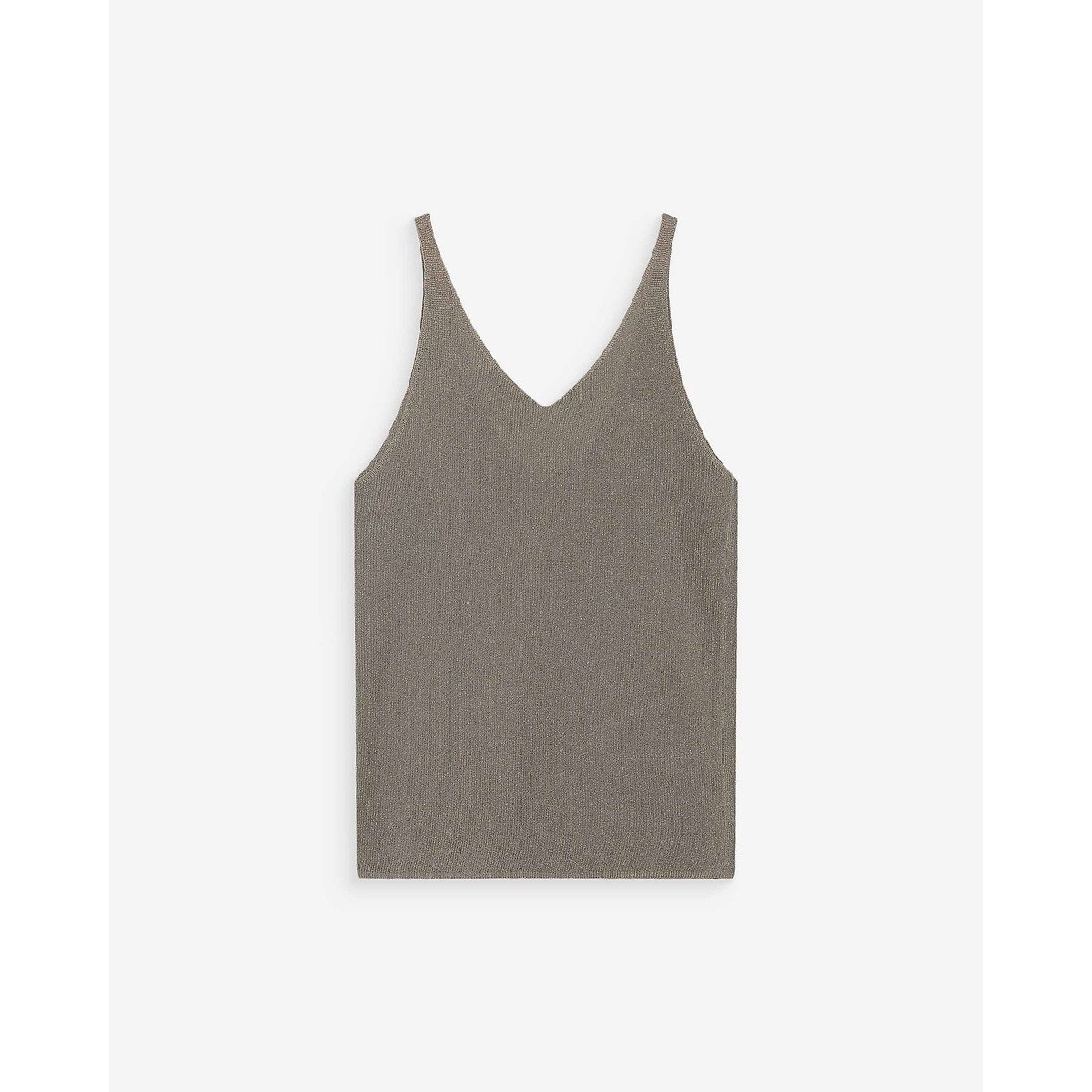 Top en fil textile PAILLETTE vert kaki, GRACE & MILA