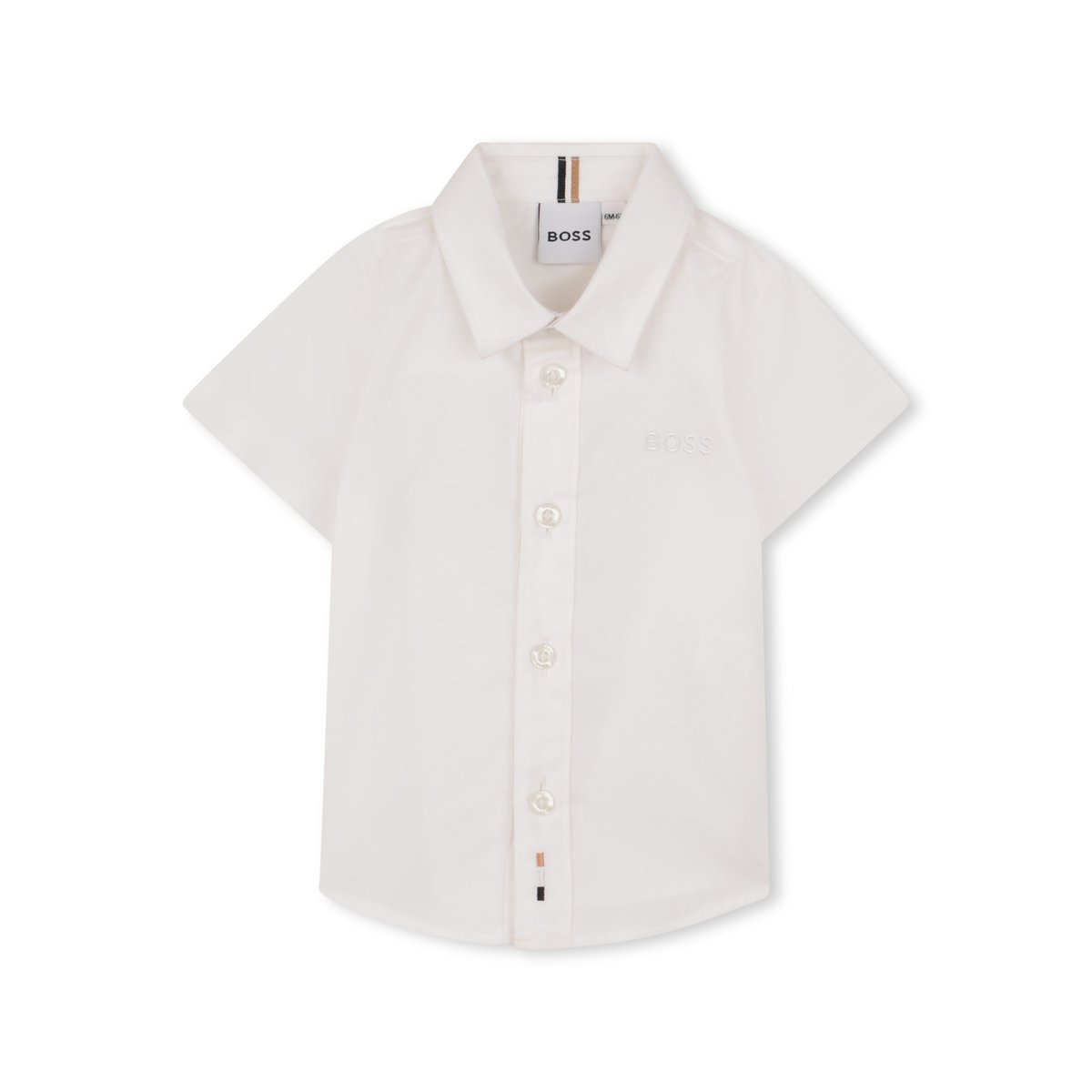 Chemise manches courtes blanc, BOSS KIDSWEAR