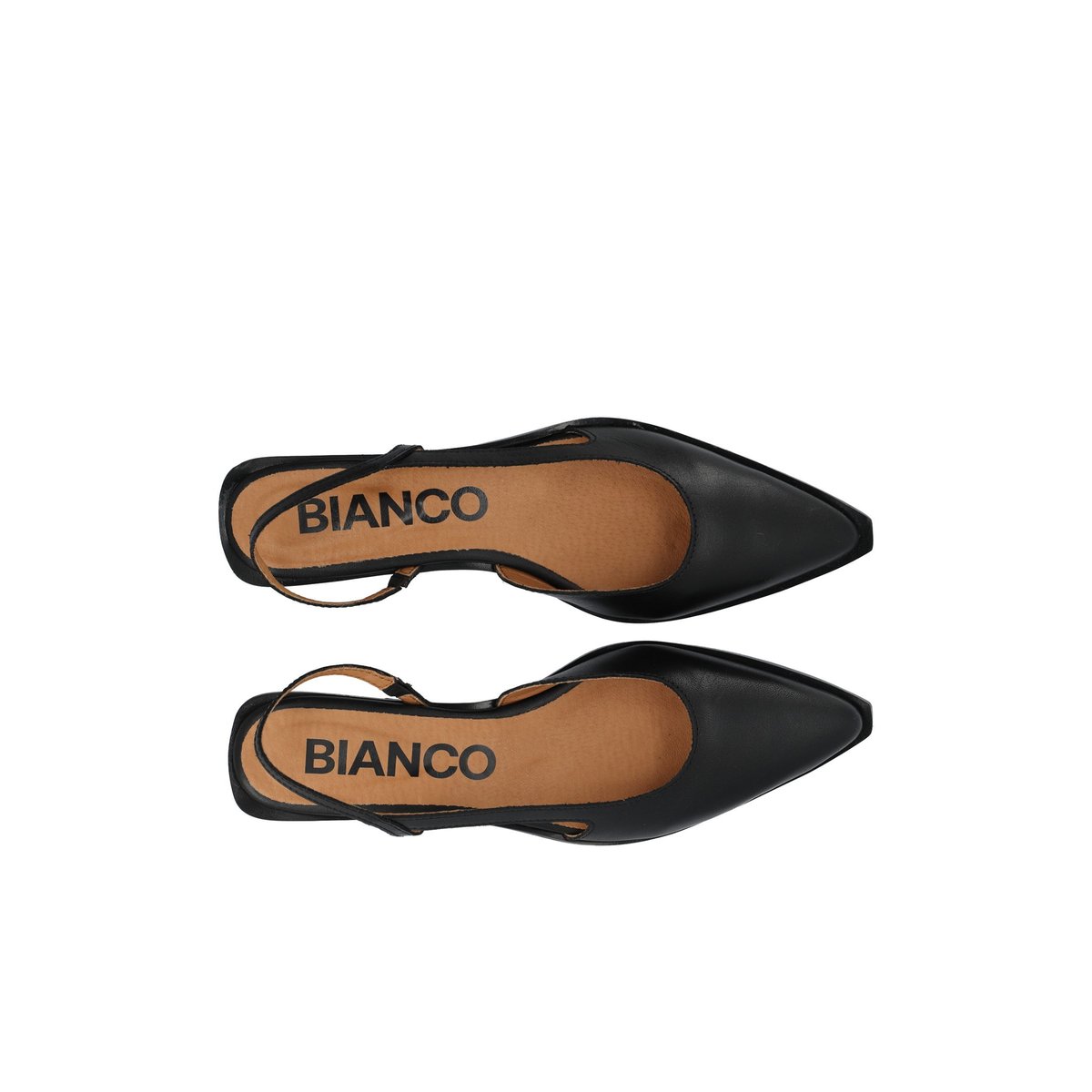 Chaussures À Bride Arrière black1, BIANCO