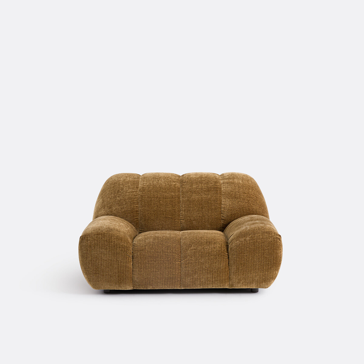 Poltrona XL, velluto a coste vintage, Nuria bronzo, LA REDOUTE INTERIEURS