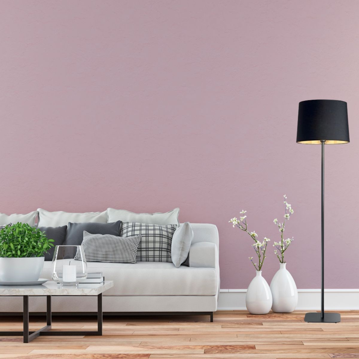 Lampadaire NORDIK doré noir, IDEAL LUX