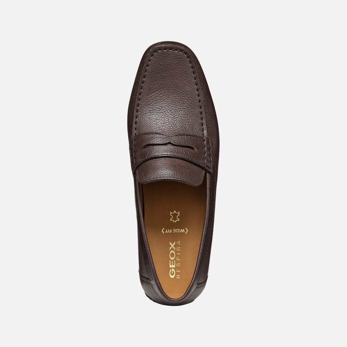 Mocassins U KOSMOPOLIS +GRIP W marron foncé, GEOX