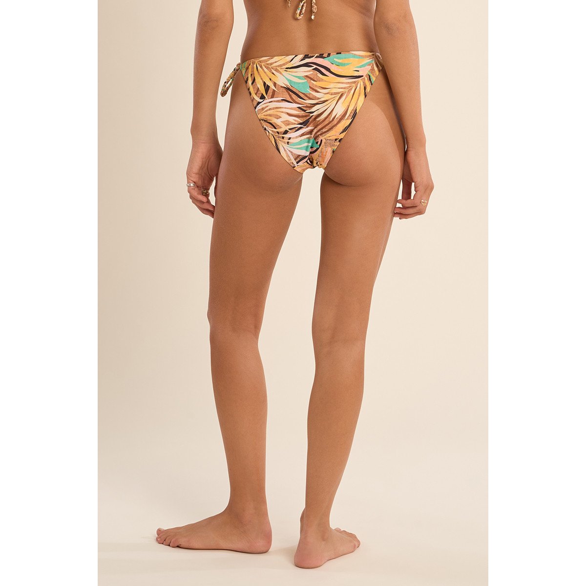 Bas de maillot de bain imprimé yellow claudia, MOLLY BRACKEN