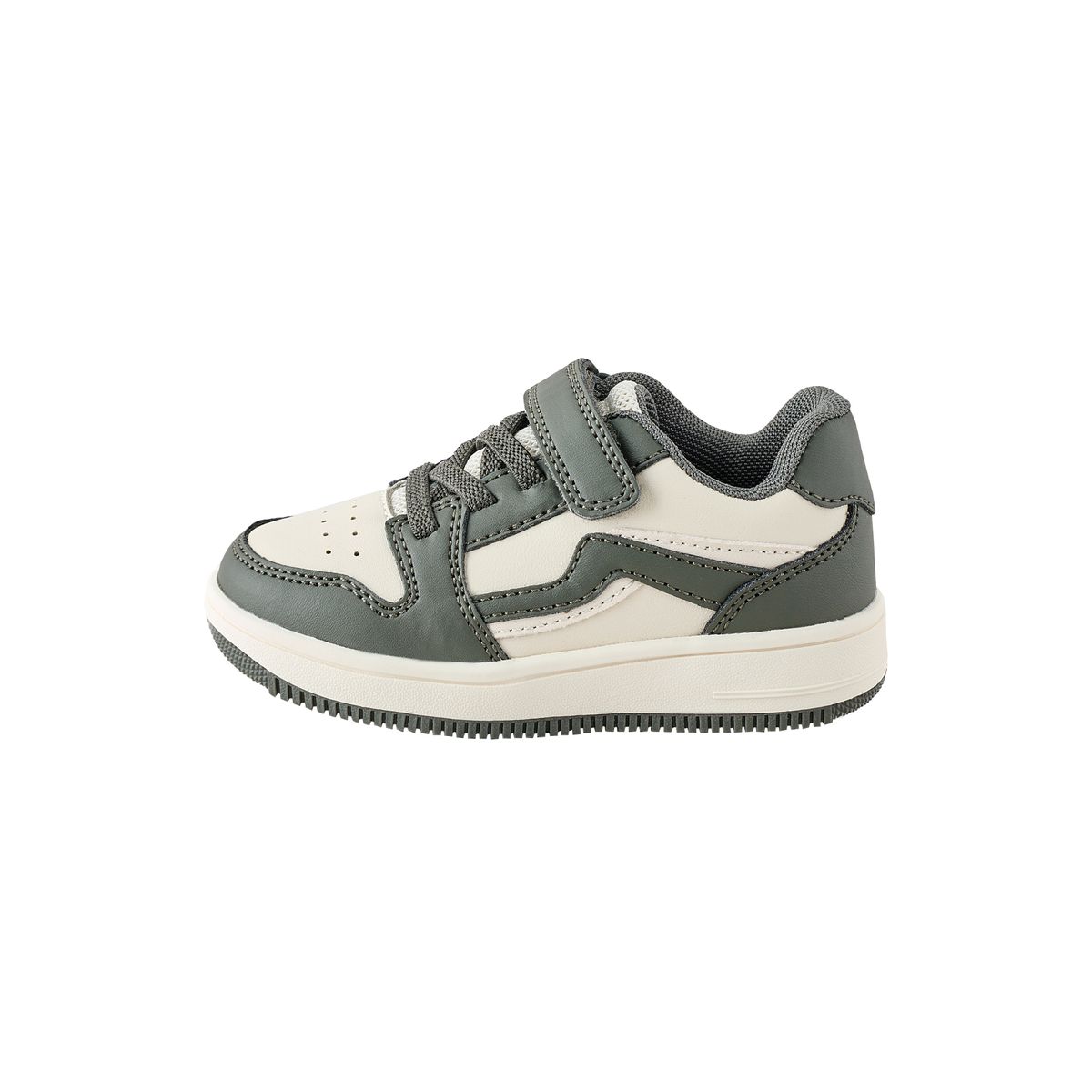 Baskets élastiques à lacets et scratch vert kaki, NEXT