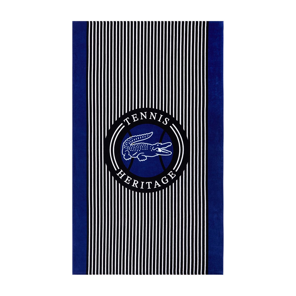 Serviette de plage en coton, LACE bleu, LACOSTE HOME