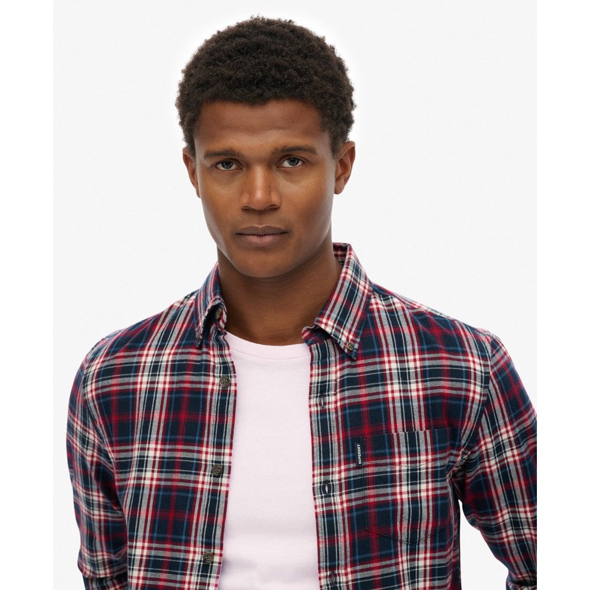 Chemise à Carreaux Vintage carreaux grace marine, SUPERDRY