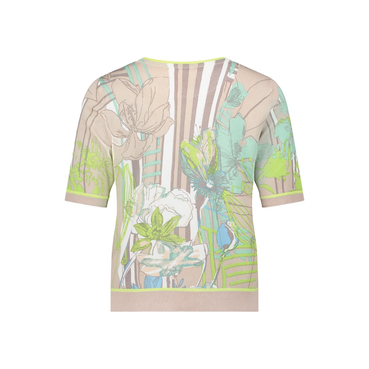 Pull-over en fine maille à impression beige/cream, BETTY BARCLAY