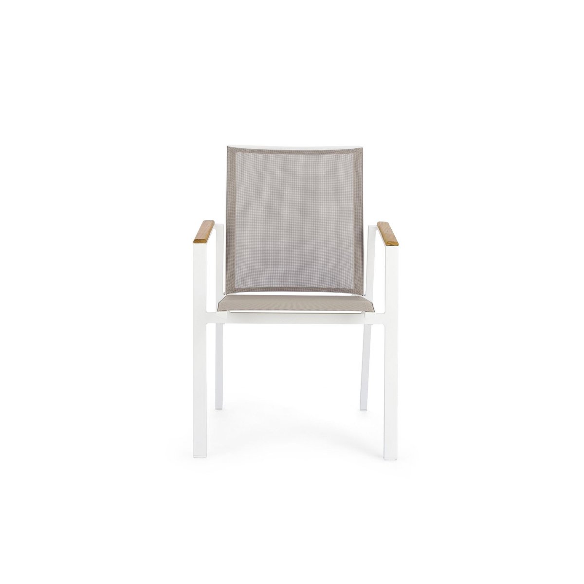 Chaises de jardin empilables en aluminium (lot de 4) - KERVER blanc, HELLIN, DEPUIS 1862