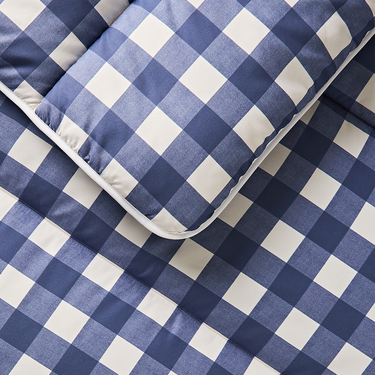 10.5 Tog Coverless Duvet Set Gingham navy, NIGHT LARK