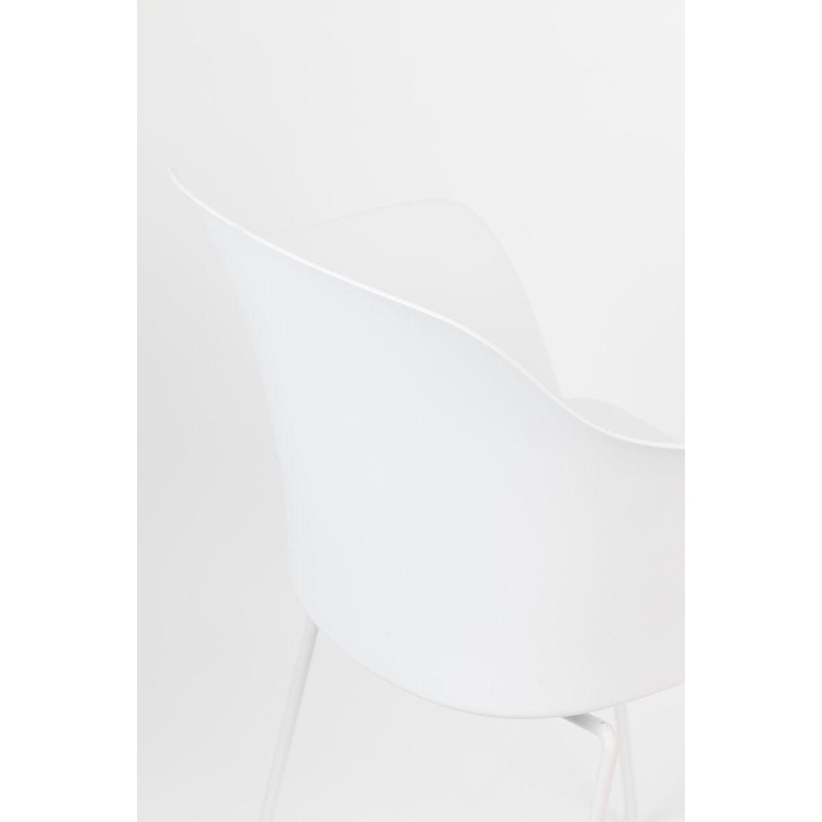 Chaise design (lot de 2), TANGO blanc, BOITE A DESIGN