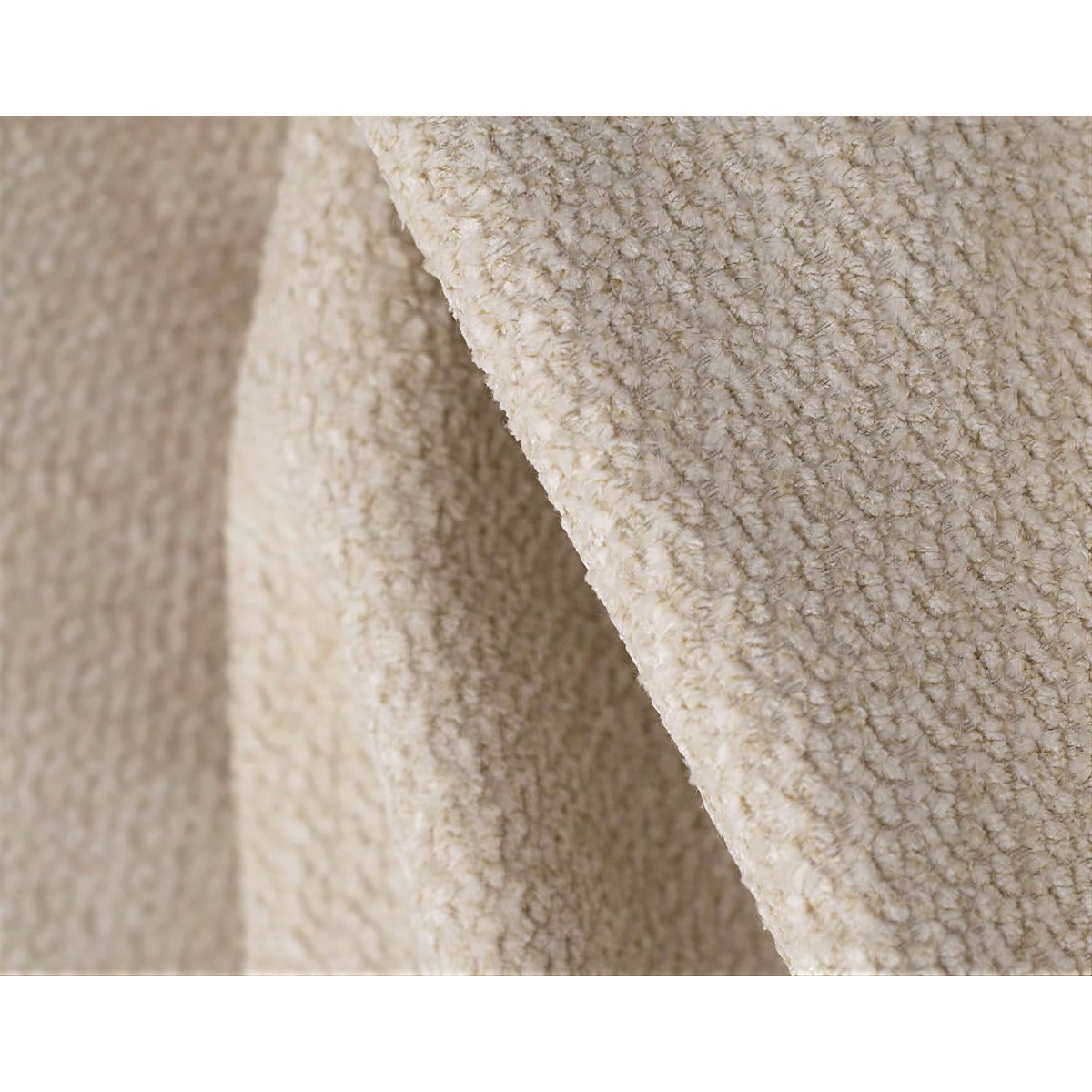 Canapé en velours texturé style contemporain, AVA beige, BEST MOBILIER