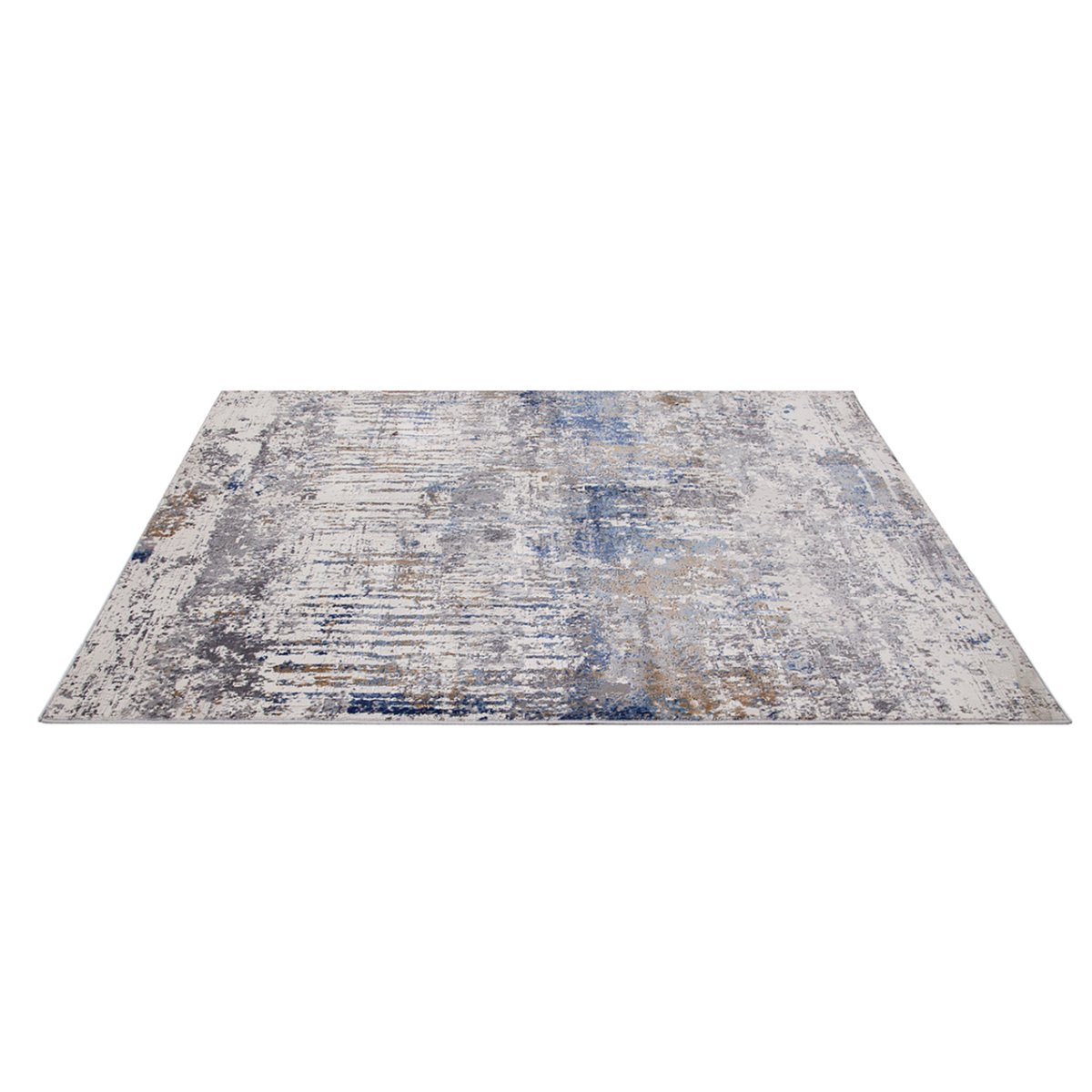 Tapis moderne tissé plat GLIMSON bleu, NOVATREND