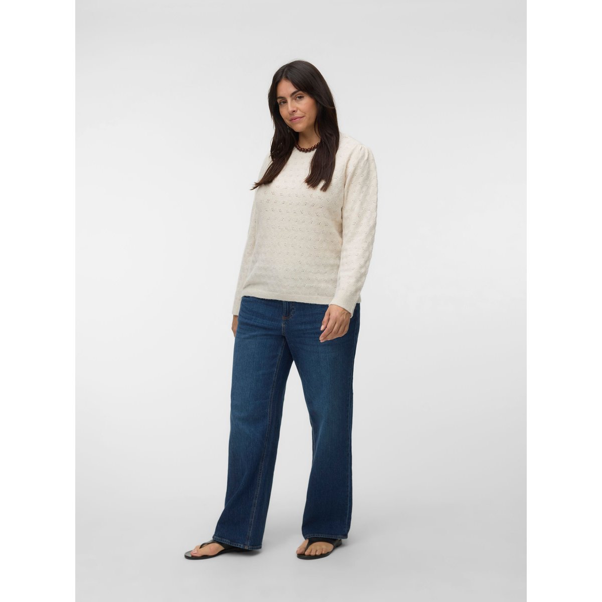 Pull En Maille birch, VERO MODA