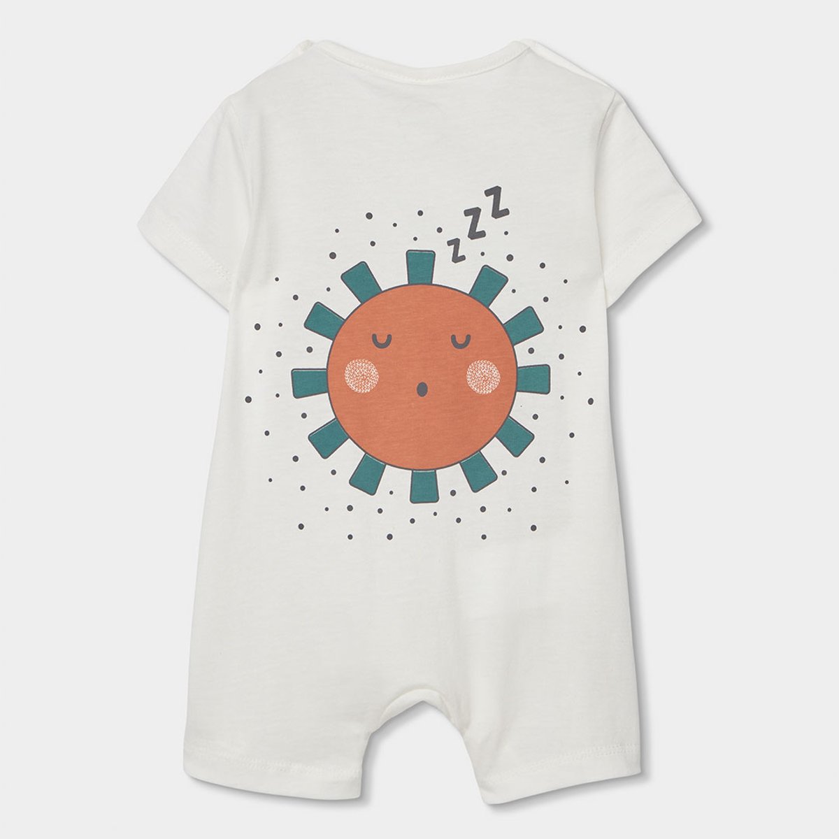 Barboteuse en coton blanc, BOBOLI
