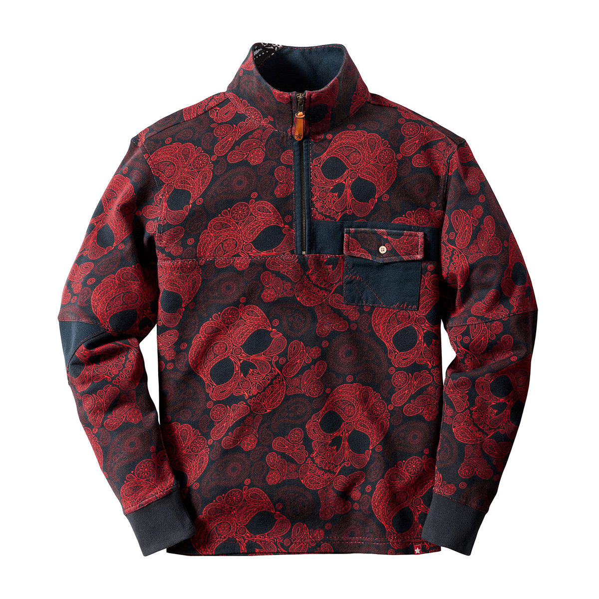 Sensationnel Sweat Col Cheminée Imprimé Tête de Mort multicolore, JOE BROWNS