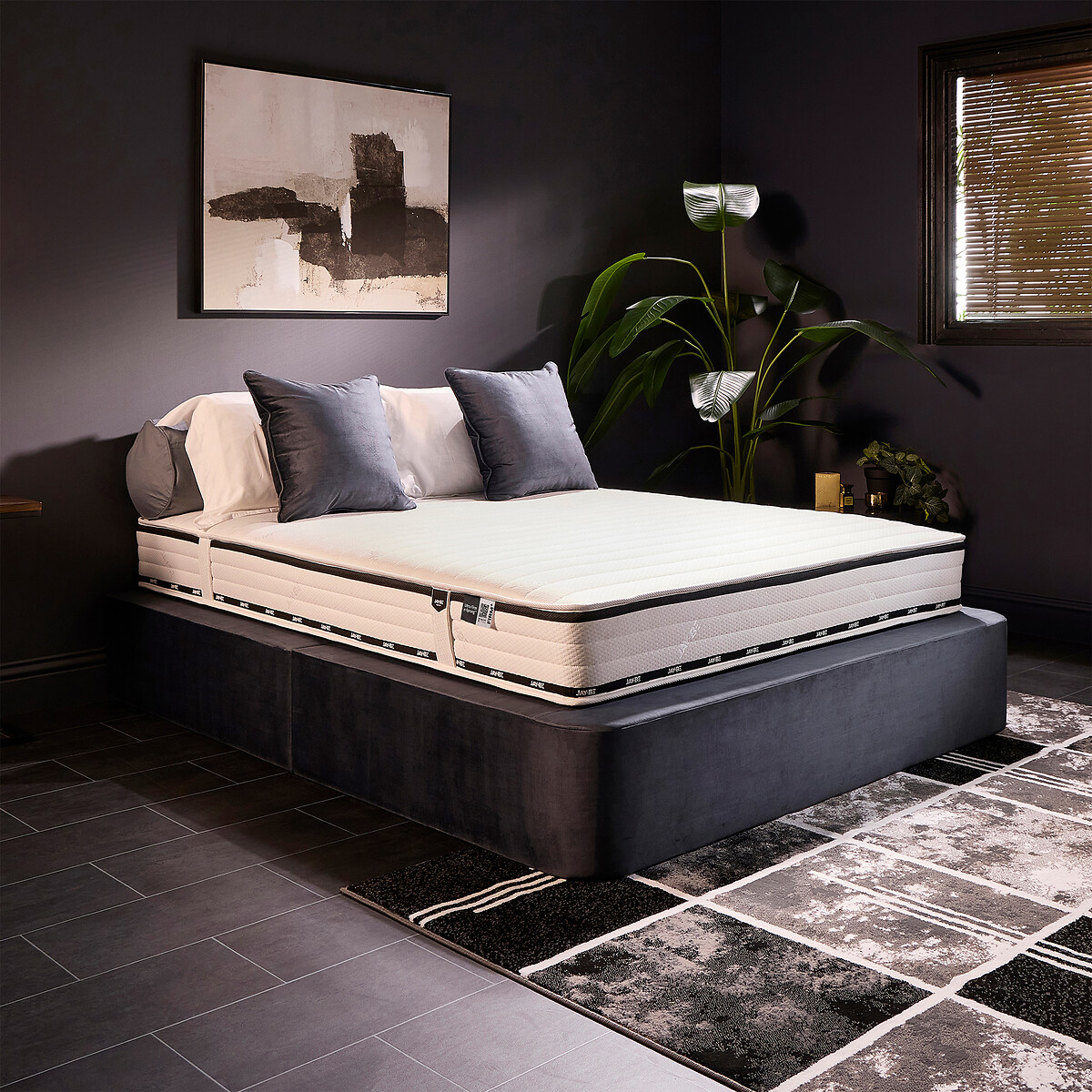 Jay-Be® Flex Ultra-Firm Sprung Mattress white/black, JAY-BE
