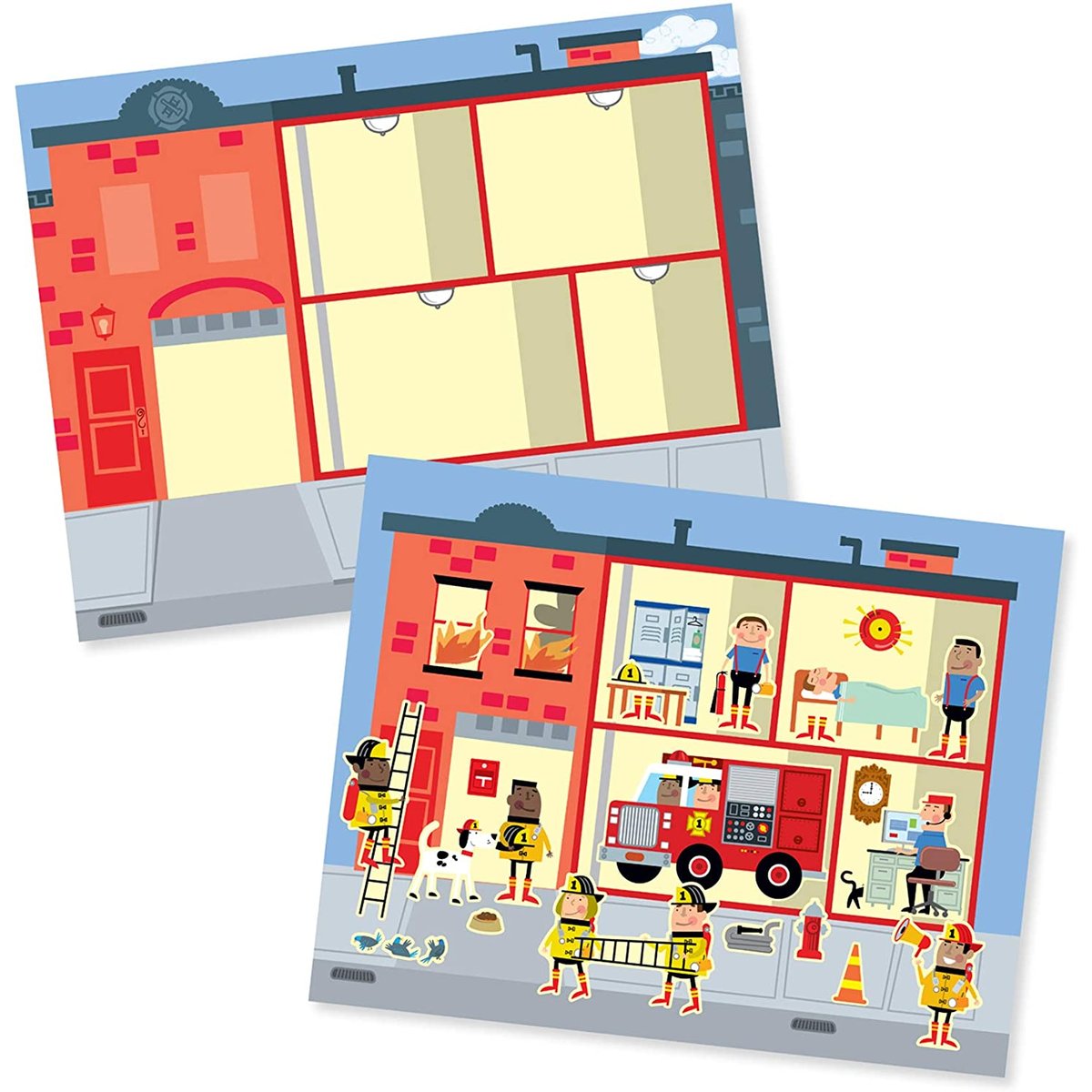 200 autocollants réutilisables - Ma ville bleu, MELISSA & DOUG