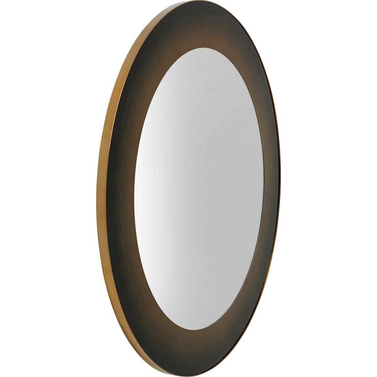 Miroir rond en acier dégradé, PREZIOSO marron, KARE DESIGN