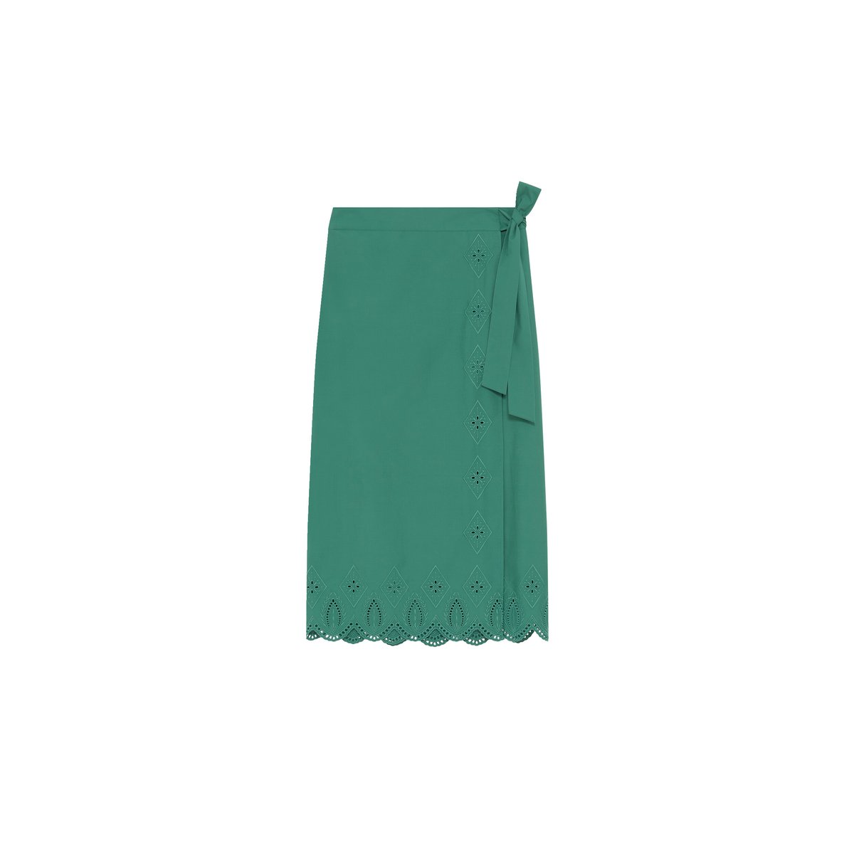 Jupe longue fluide JOMY vert, CAROLL