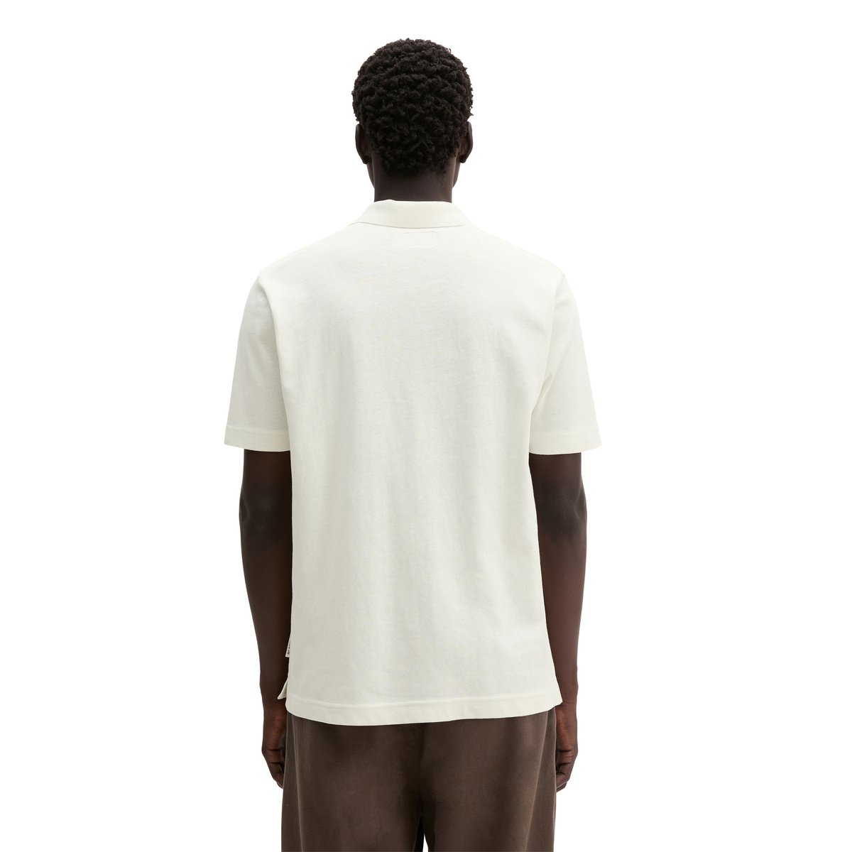 T-shirt regular en coton et lin mélangés blanc naturel, MARC O'POLO