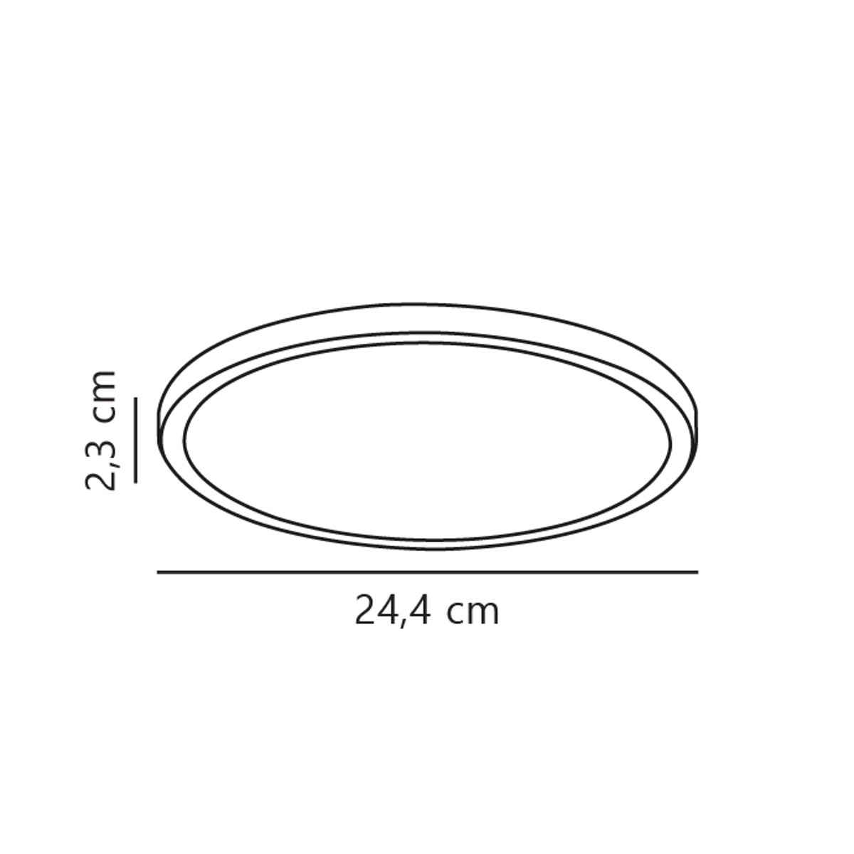 Plafonnier LED intégrée 2700K | Gradation Moodmaker™ à 3 réglages en plastique, OJA 29 blanc, NORDLUX