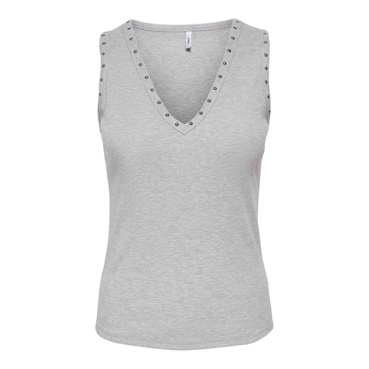 Top grise - light grey melange, ONLY