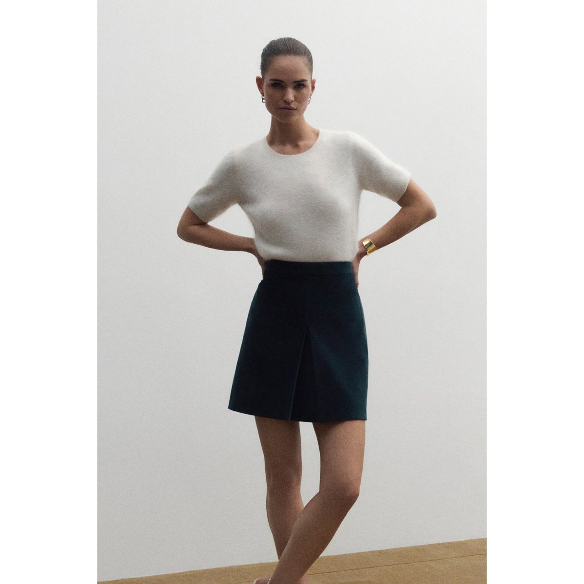 Pull droit col rond MVALENTINE ecru, CAROLL