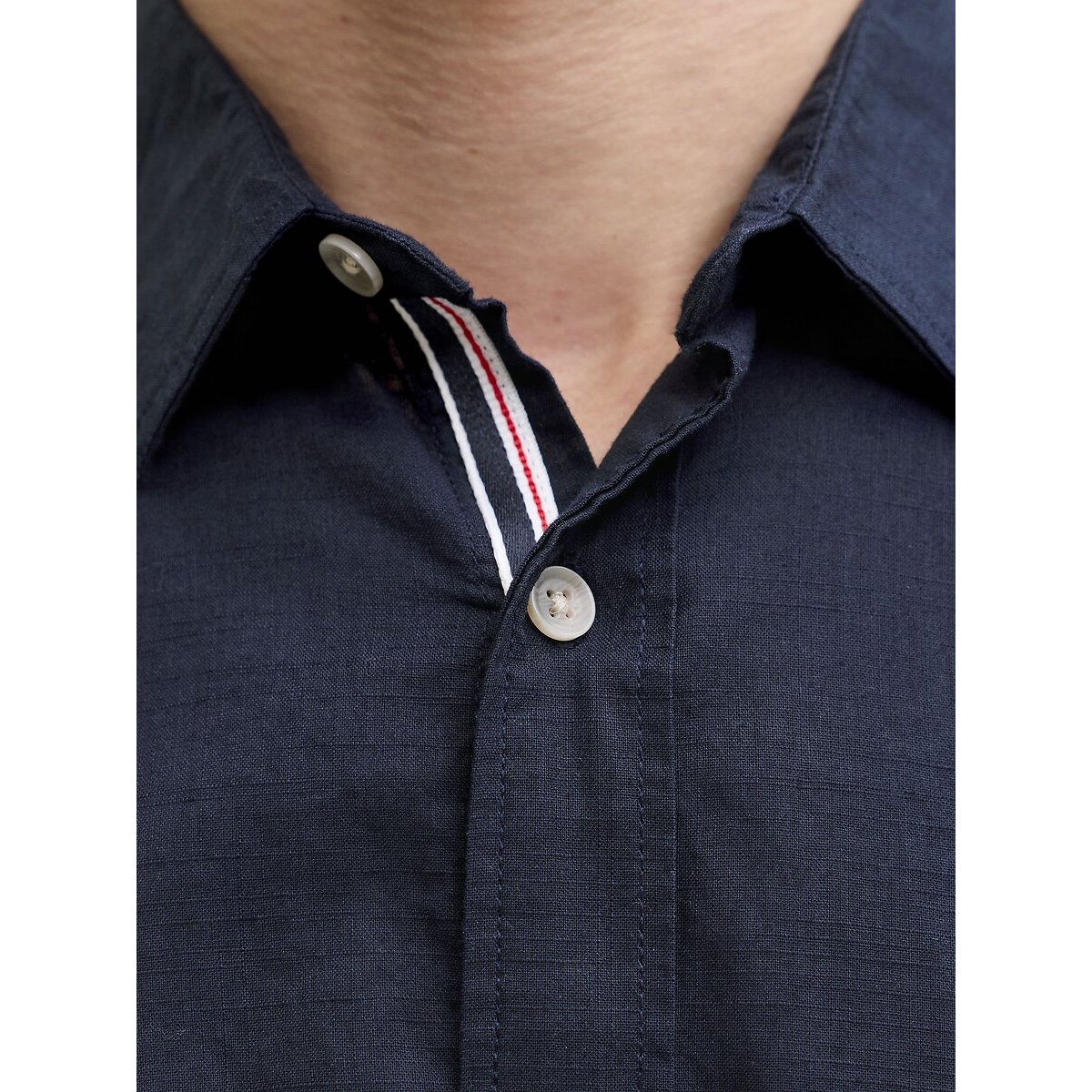 Hemd met lange mouwen marineblauw, JACK & JONES