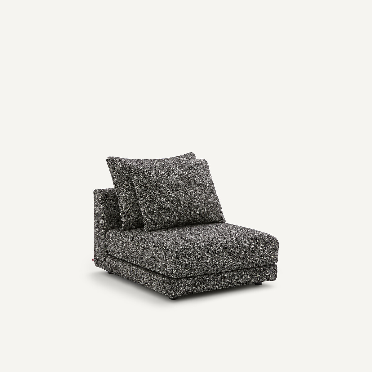 Chauffeuse modulable en bouclette, TIBERIO noir, AM.PM