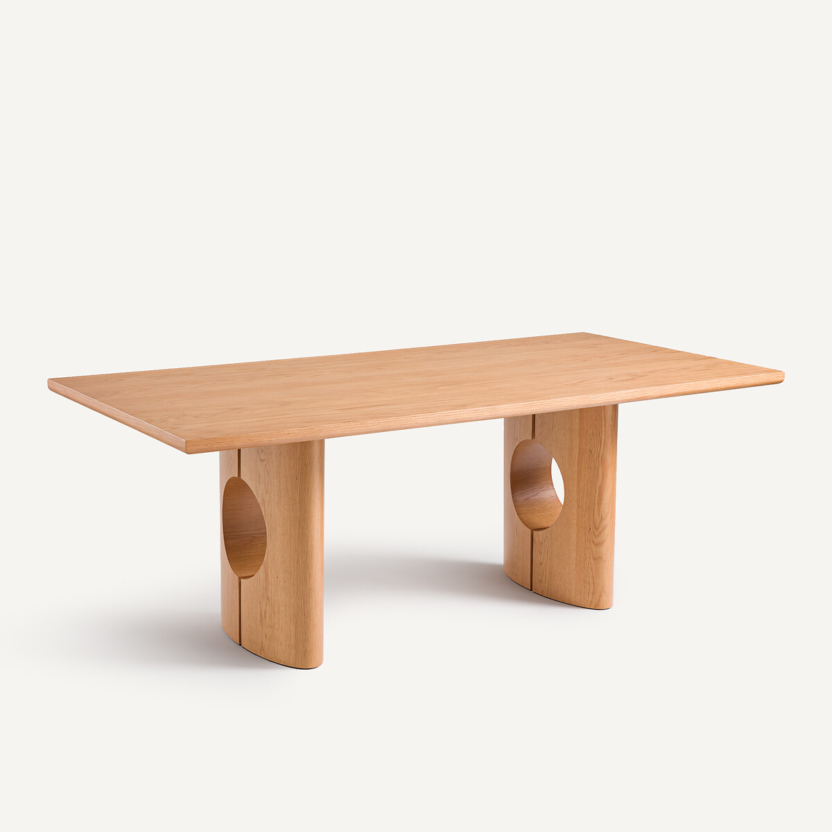 Tablero rectangular de chapa de roble, longitud 200 cm, RECTO roble natural, AM.PM