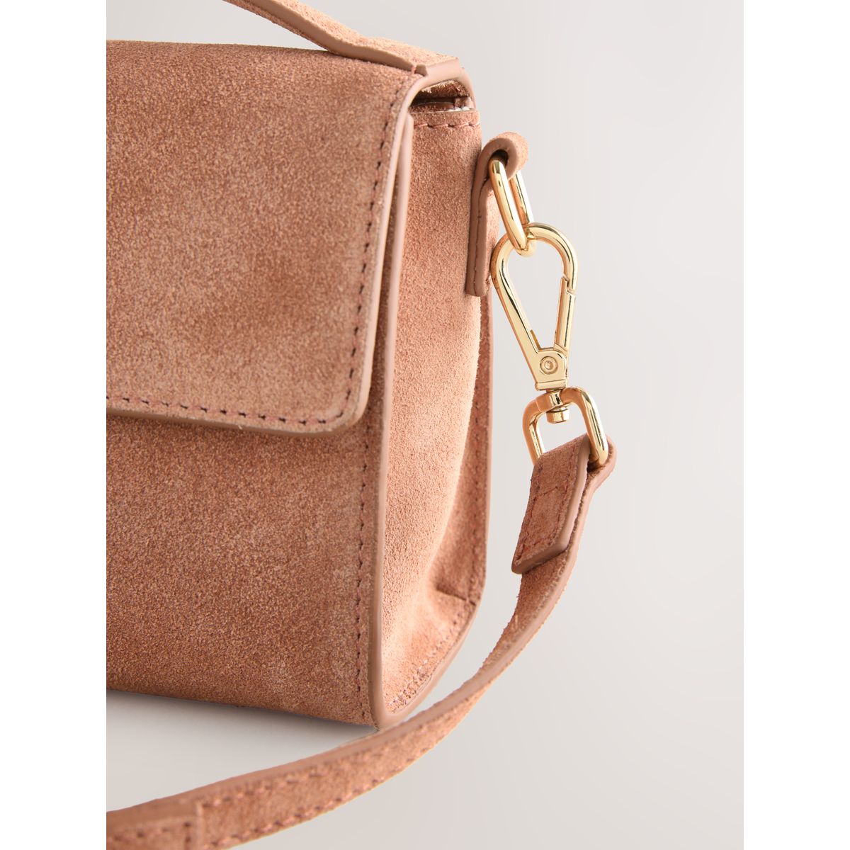 Sac en cuir avec anse sur le dessus pêche rose, NEXT