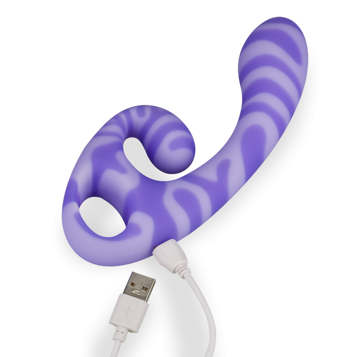 Vibromasseur puissant rabbit en silicone Ades violet, LOVE AND VIBES