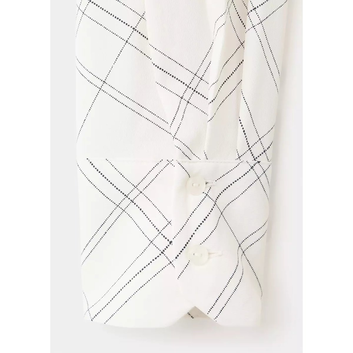 Chemise droite imprimée écru, MANGO