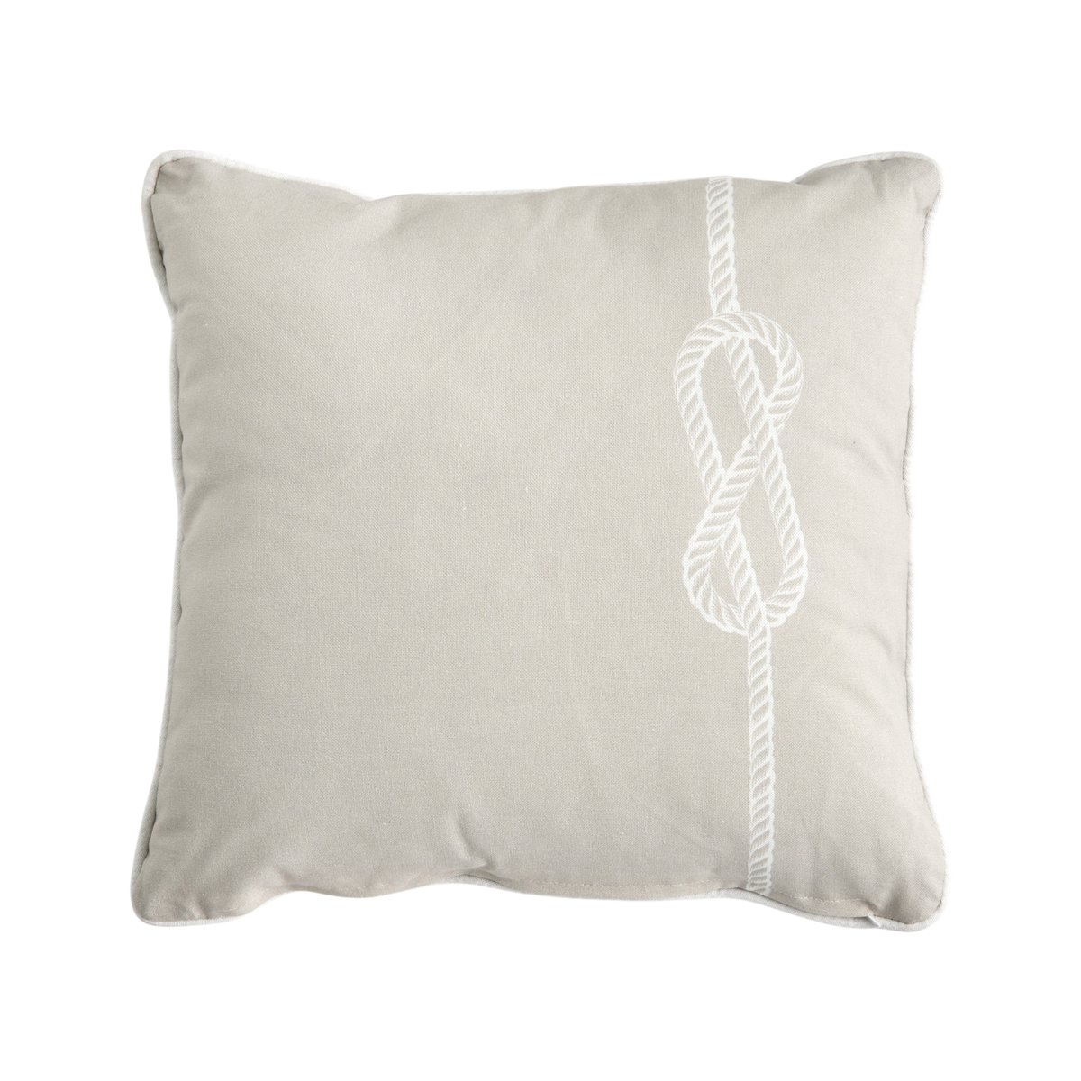 Coussin coton nœud Cap beige, CAMIF